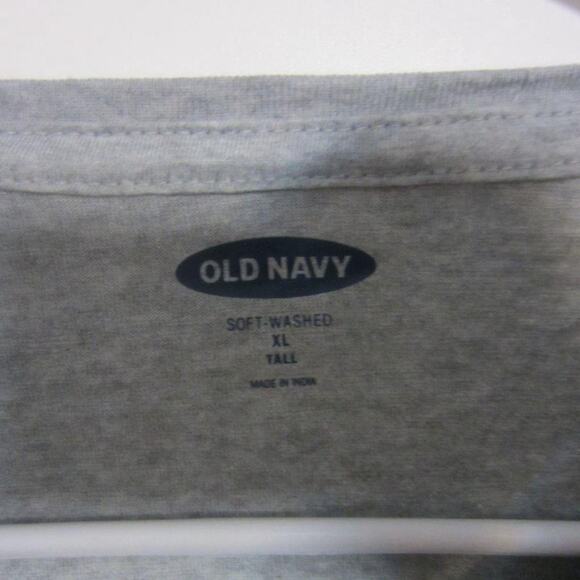 Old Navy T-Shirt Soft-Washed Gray Basic XL Tall - Picture 4 of 6